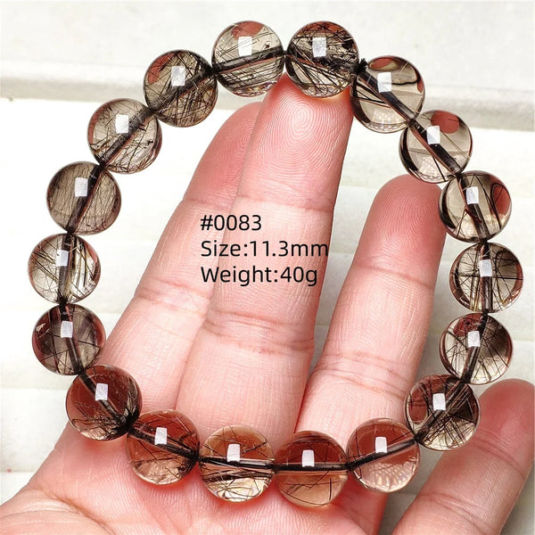 Black Rutilated Quartz Bracelet-ToShay.org