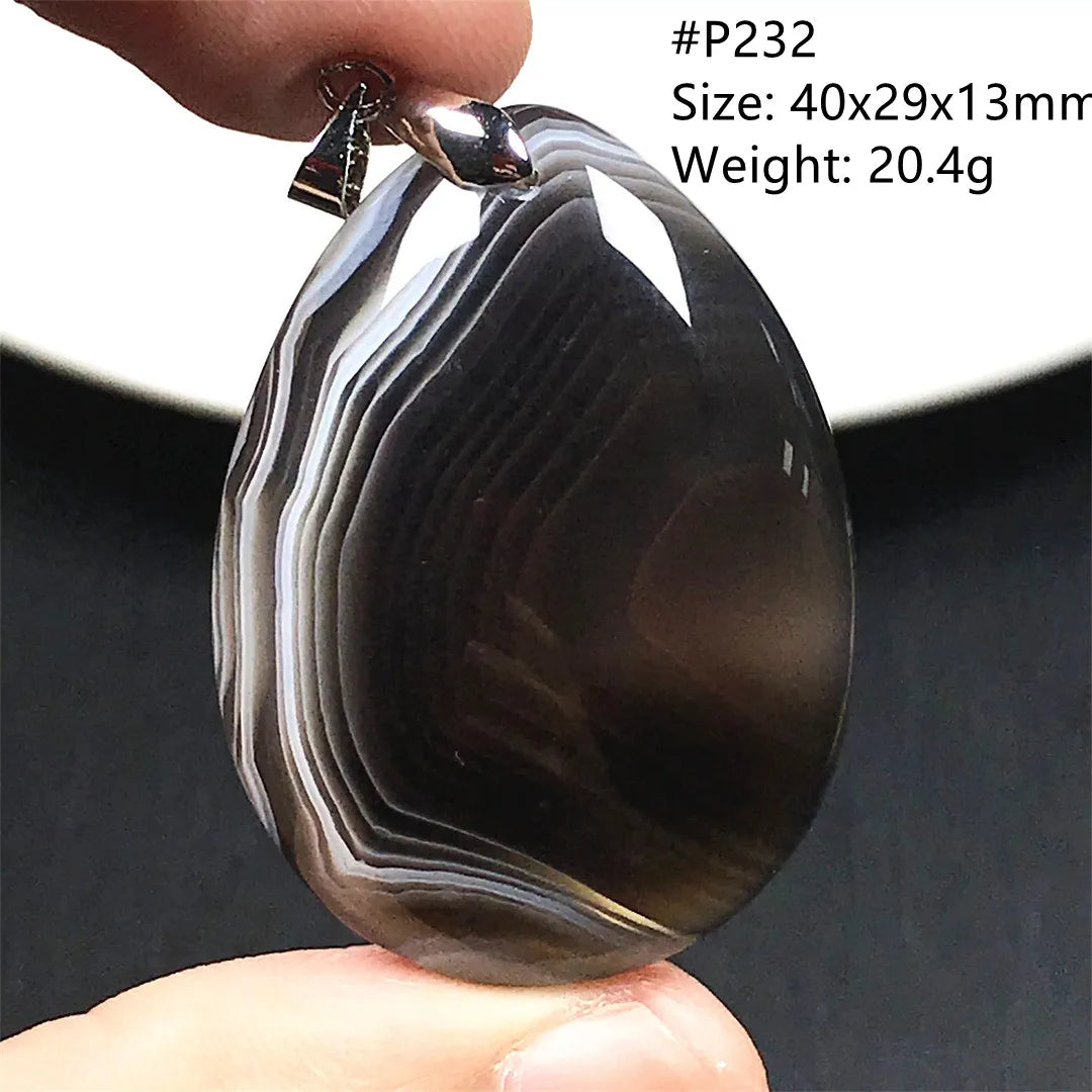 Black Lace Agate Pendant-ToShay.org