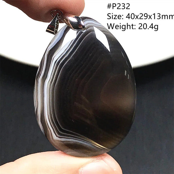 Black Lace Agate Pendant-ToShay.org