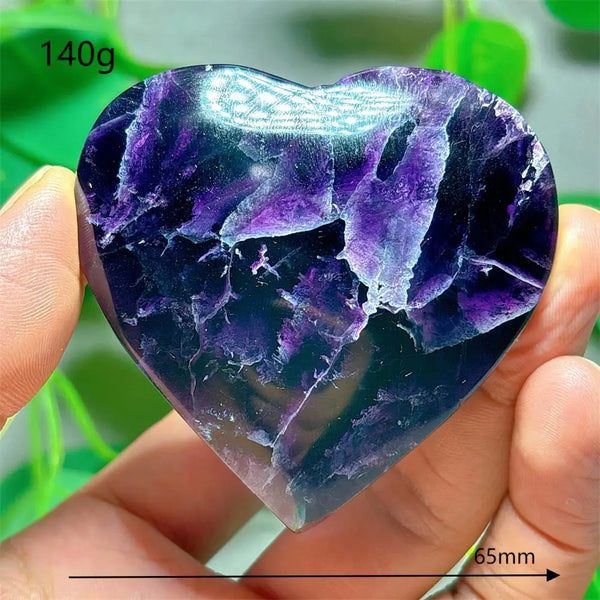 Rainbow Fluorite Heart-ToShay.org