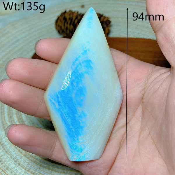 Blue Flash Moonstone Diamond-ToShay.org