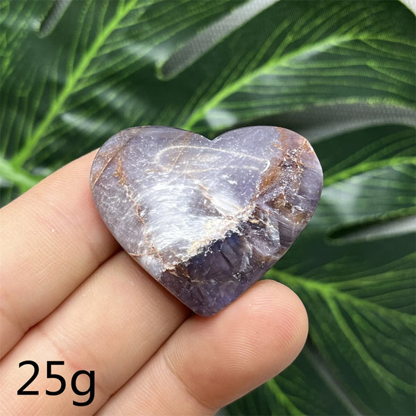 Purple Mica Crystal Heart-ToShay.org