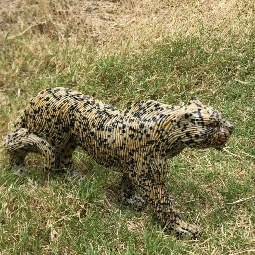 Yellow Dalmatian Stone Leopard-ToShay.org