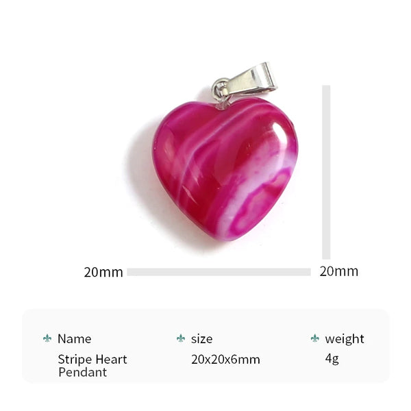 Mixed Stripe Agate Pendants-ToShay.org