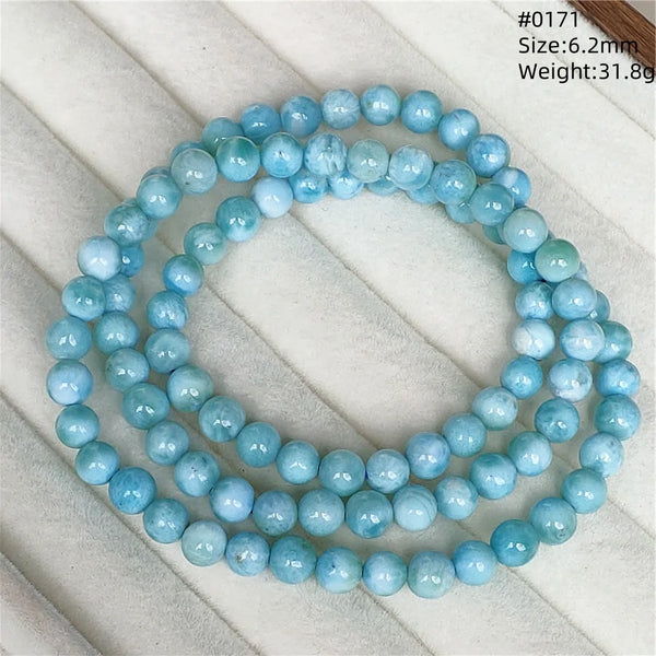 Blue Larimar Bead Bracelet-ToShay.org