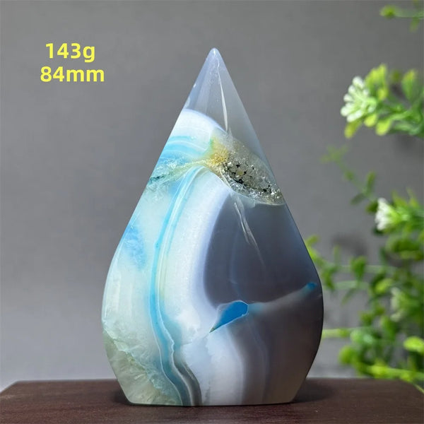 Blue Agate Torch-ToShay.org