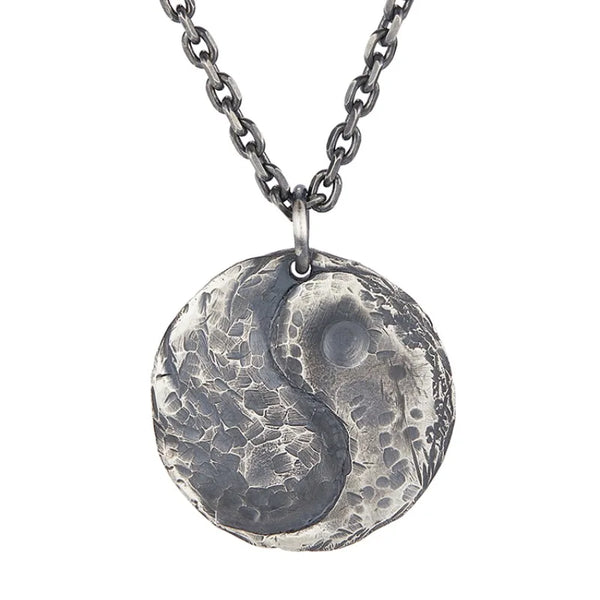 Silver Yin Yang Pendant-ToShay.org