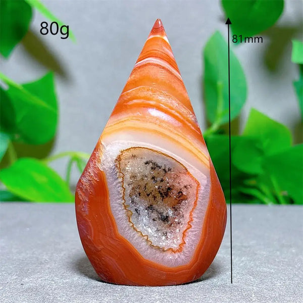 Orange Carnelian Crystal Torch-ToShay.org