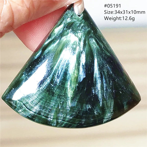 Green Seraphinite Pendant-ToShay.org