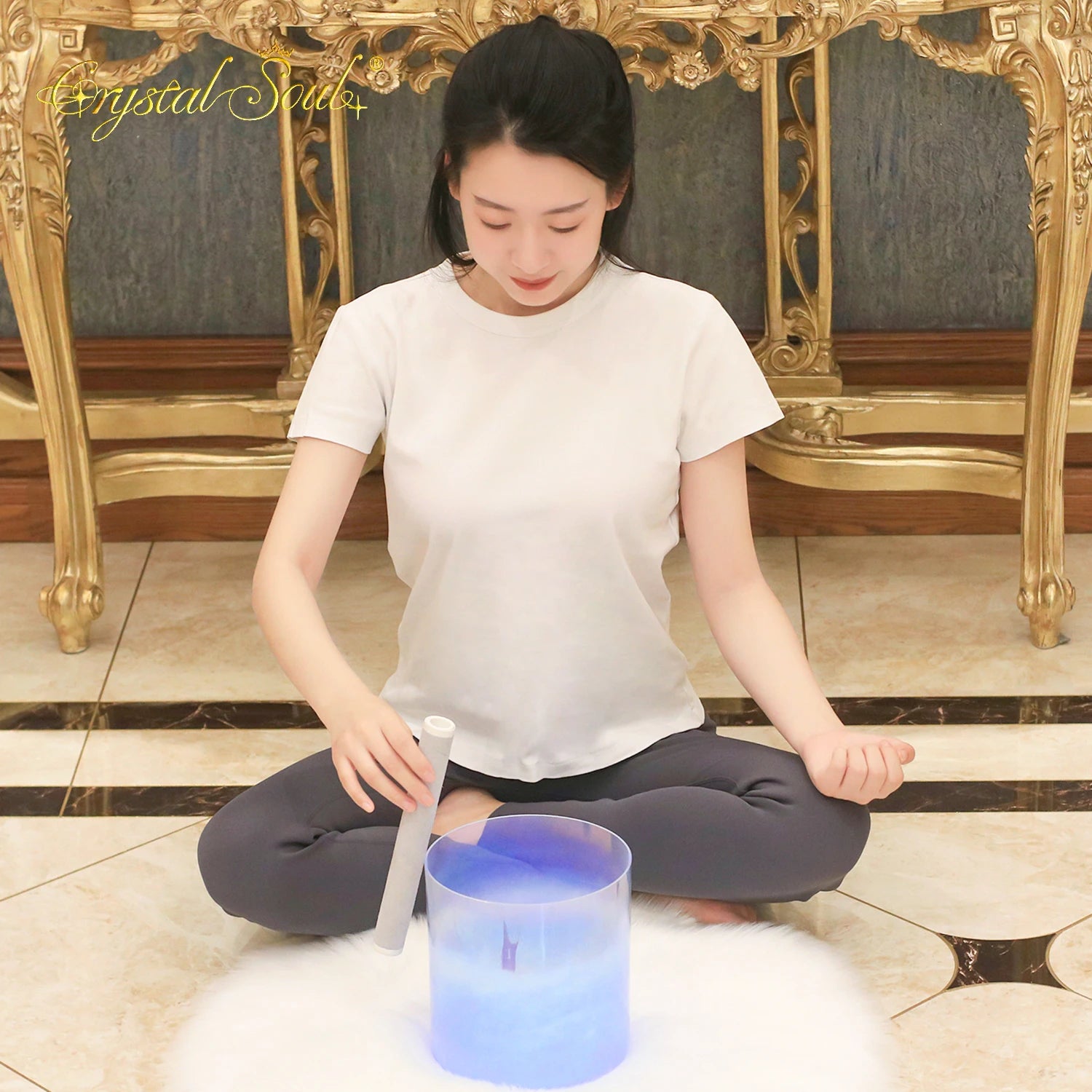 Purple Alchemy Crystal Singing Bowl-ToShay.org