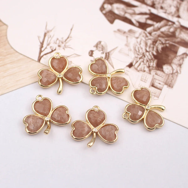 Mixed Crystal Flower Charms-ToShay.org