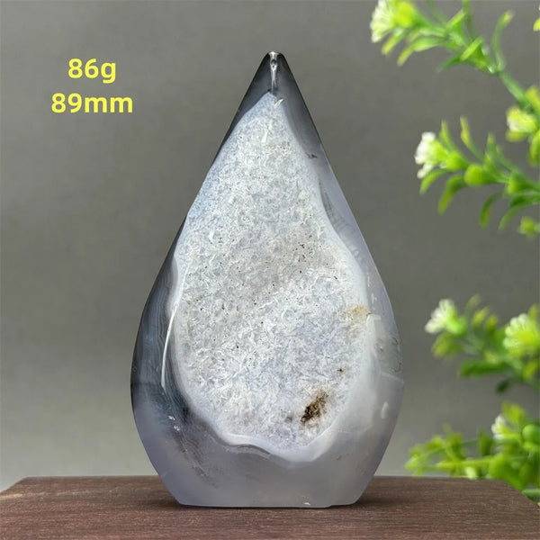 Blue Agate Geode Torch-ToShay.org