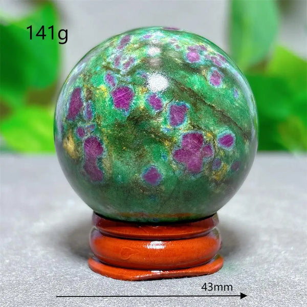 Green Ruby Zoisite Ball-ToShay.org