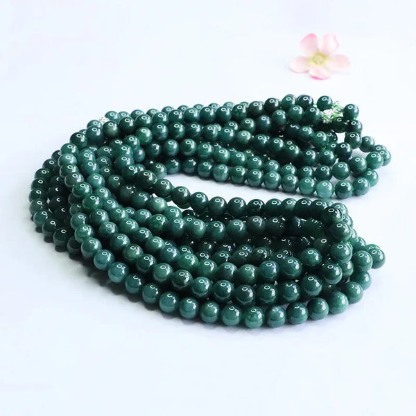 Green Jadeite Wrap Bracelet-ToShay.org