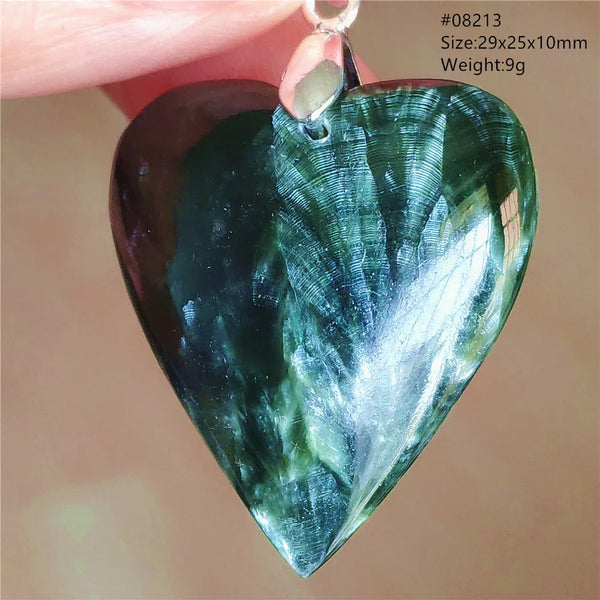 Green Seraphinite Pendant-ToShay.org