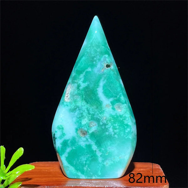 Green Flower Agate Flame-ToShay.org