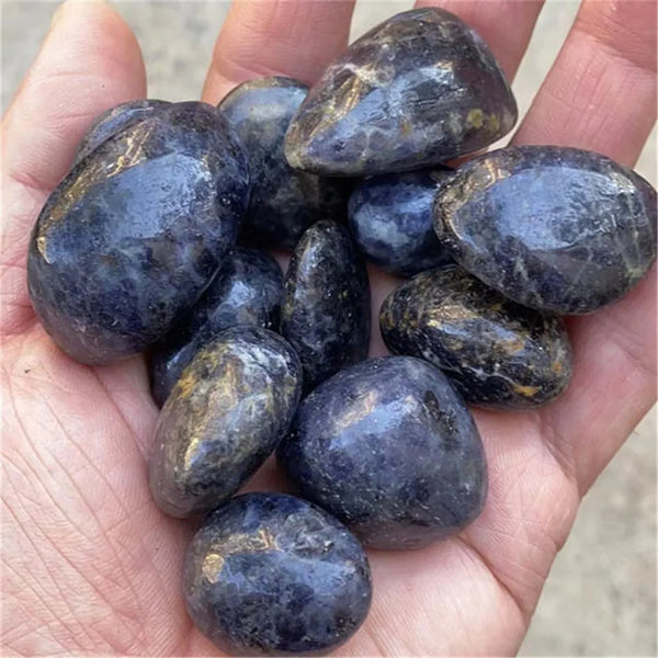 Blue Cordierite Tumbled Stones-ToShay.org