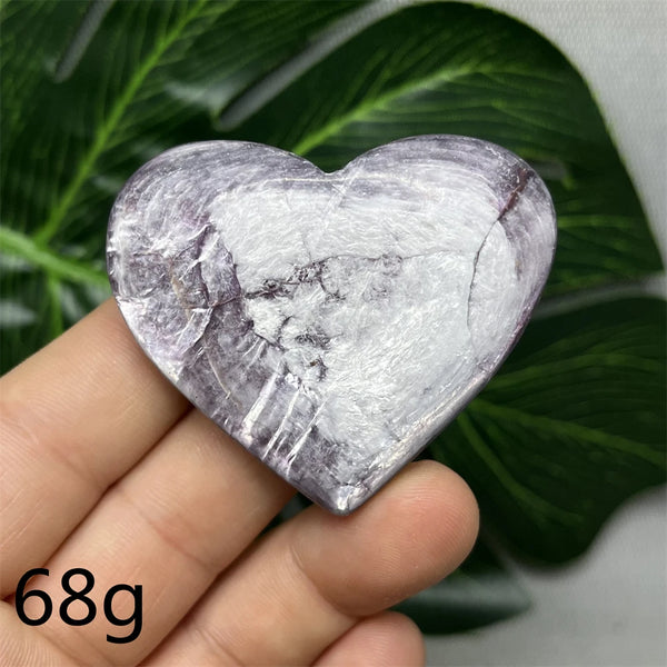 Purple Mica Crystal Heart-ToShay.org