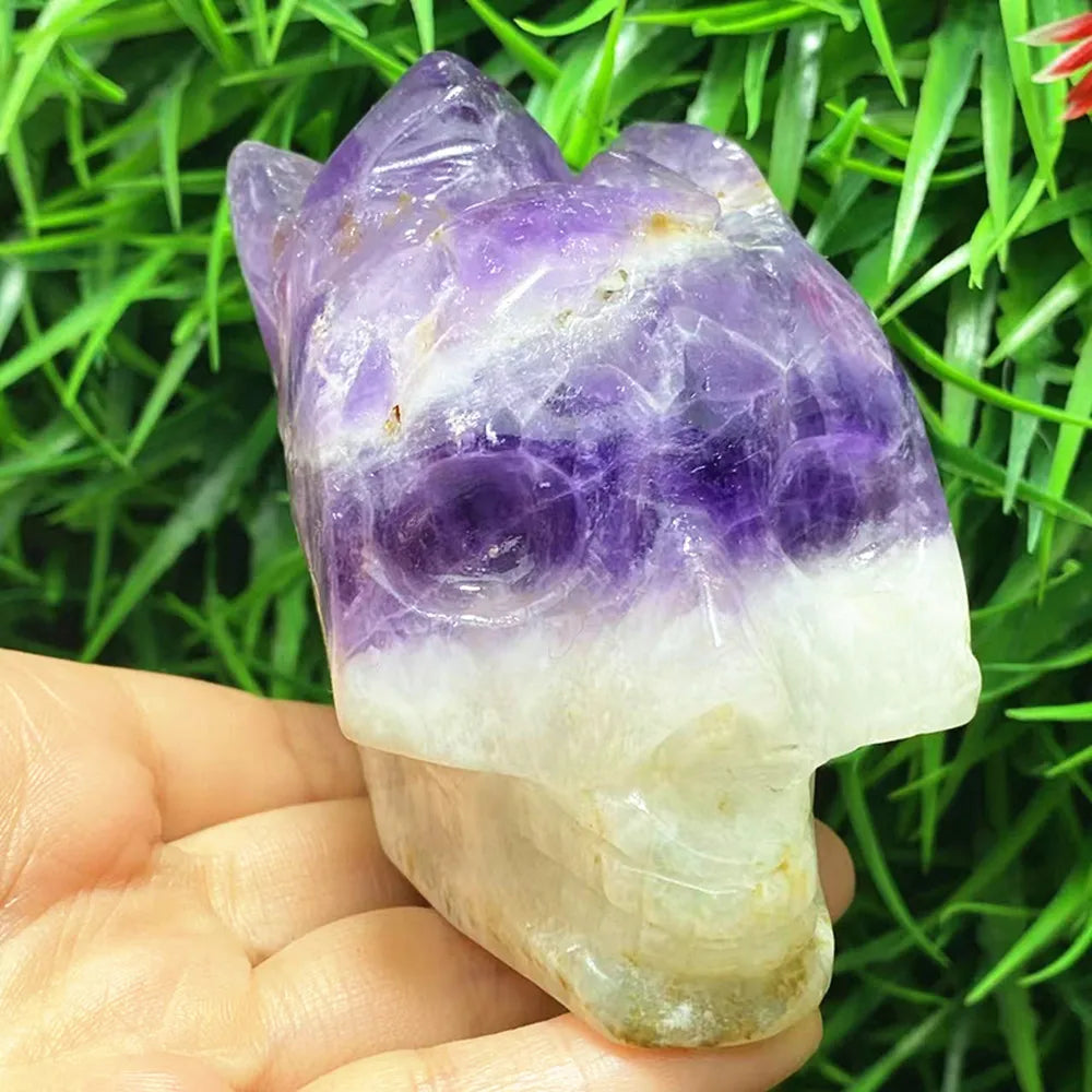 Purple Amethyst Skull Cluster-ToShay.org
