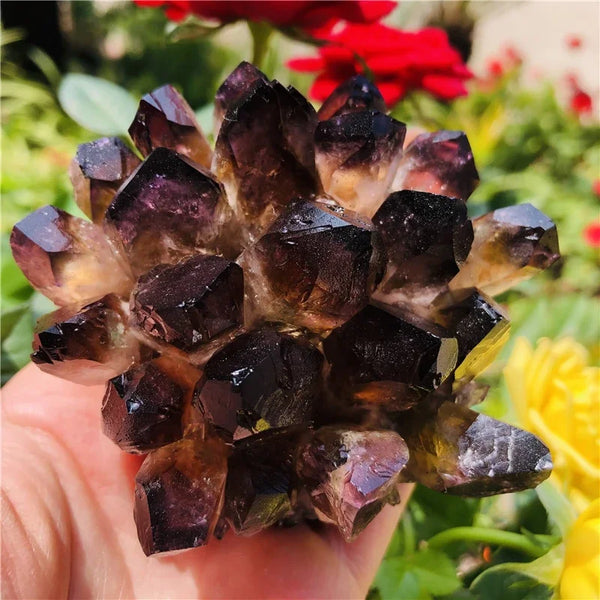 Yellow Citrine Crystal Cluster-ToShay.org