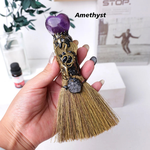 Mixed Crystal Heart Broom-ToShay.org
