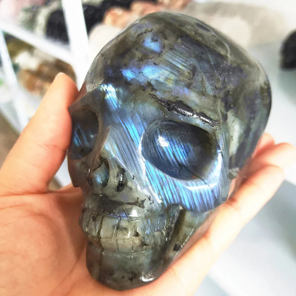 Blue Labradorite Skull-ToShay.org