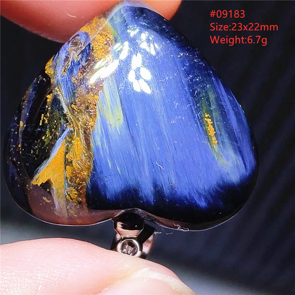 Blue Pietersite Chatoyant Pendant-ToShay.org