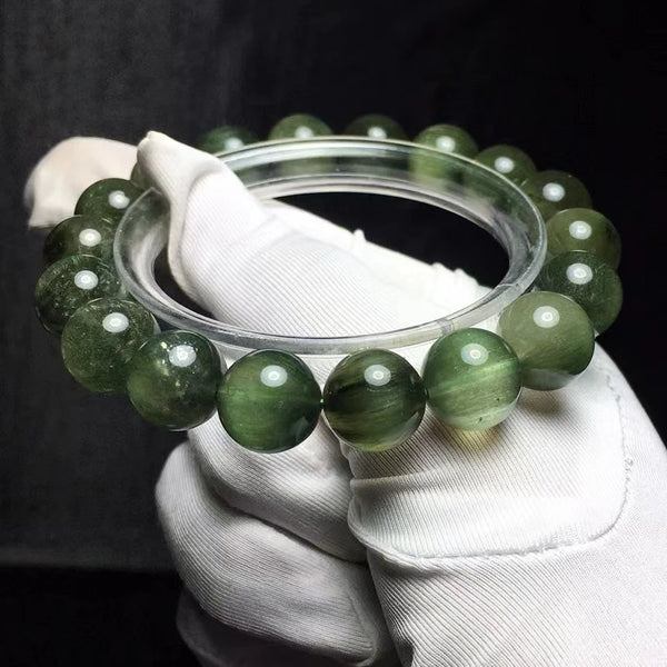 Green Rutilated Quartz Bracelet-ToShay.org