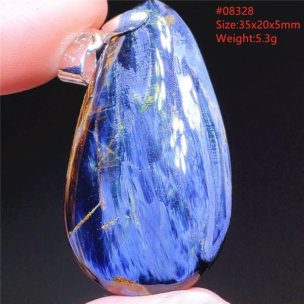Blue Pietersite Chatoyant Pendant-ToShay.org