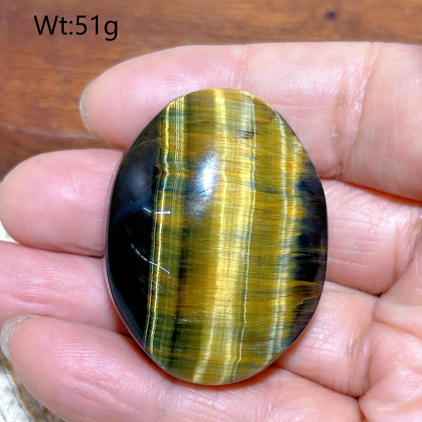 Blue Yellow Tiger Eye Stone-ToShay.org