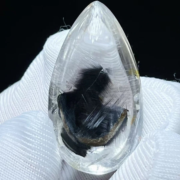 Black Rutilated Quartz Pendant-ToShay.org