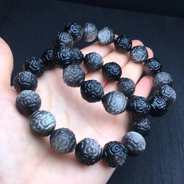 Silver Obsidian Bracelet-ToShay.org