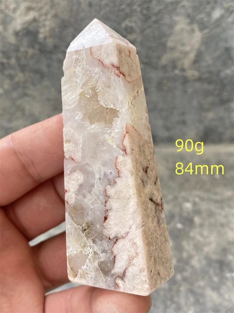 Pink Amethyst Cherry Blossom Agate-ToShay.org