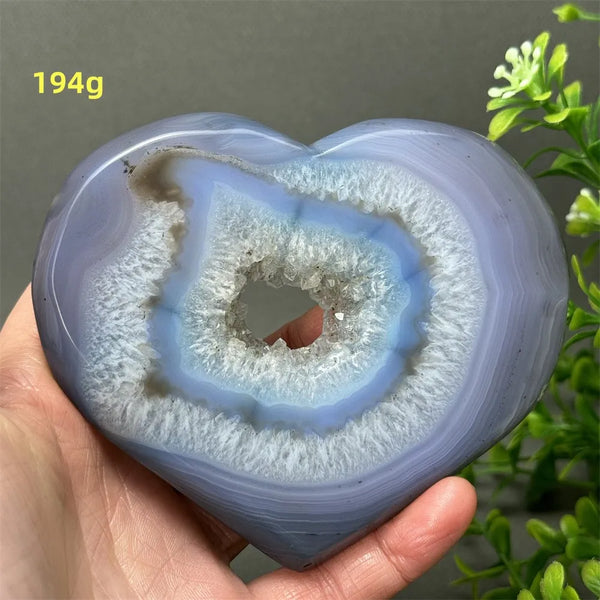 Blue Agate Geode Heart-ToShay.org