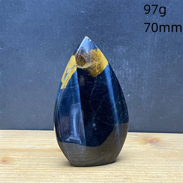 Blue Tiger Eye Stone Flame-ToShay.org