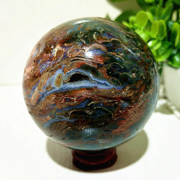 Mixed Ocean Jasper Ball-ToShay.org