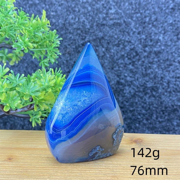 Blue Agate Torch-ToShay.org