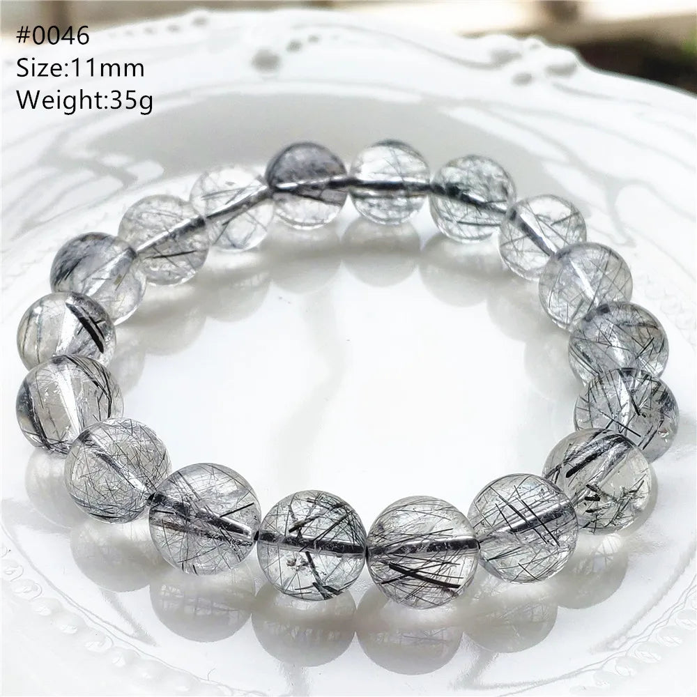 Black Rutilated Quartz Bracelet-ToShay.org