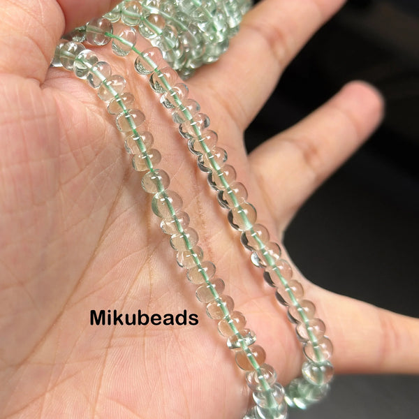 Green Quartz Rondelle Beads-ToShay.org