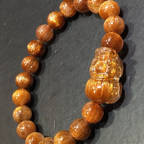 Copper Rutilated Pi Xiu Bracelet-ToShay.org