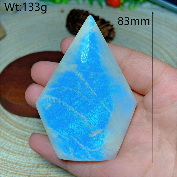 Blue Flash Moonstone Diamond-ToShay.org