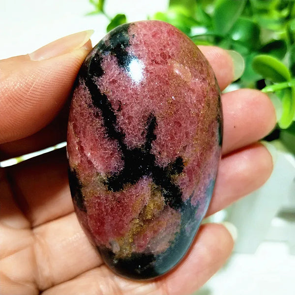 Pink Rosestone Palm Stone-ToShay.org