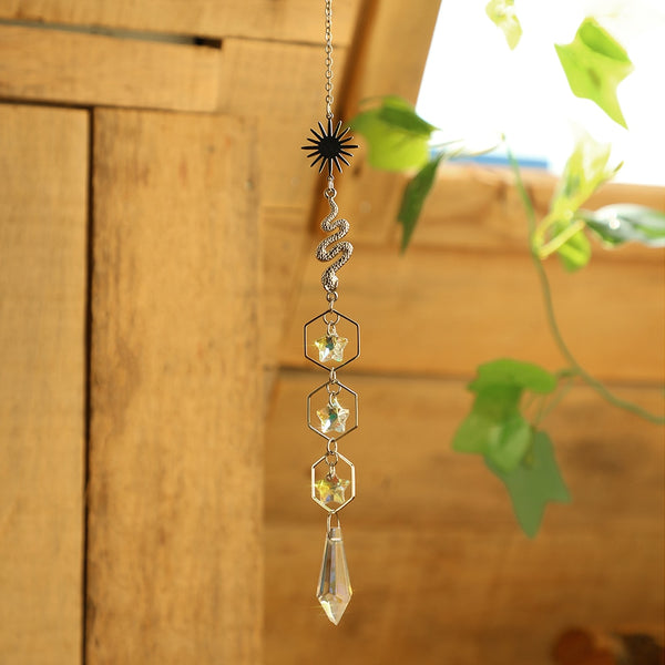 Silver Crystal Prism Sun Catcher-ToShay.org