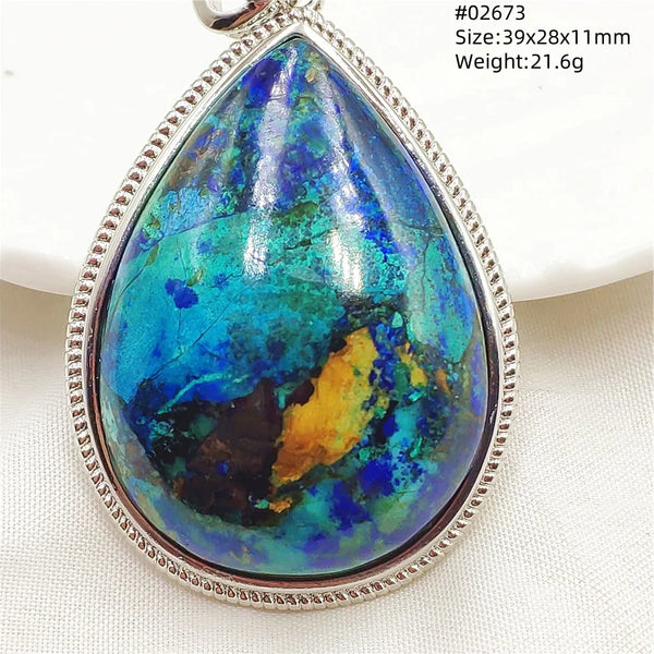 Blue Azurite Pendant-ToShay.org