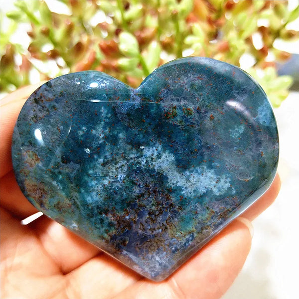 Green Moss Agate Heart-ToShay.org