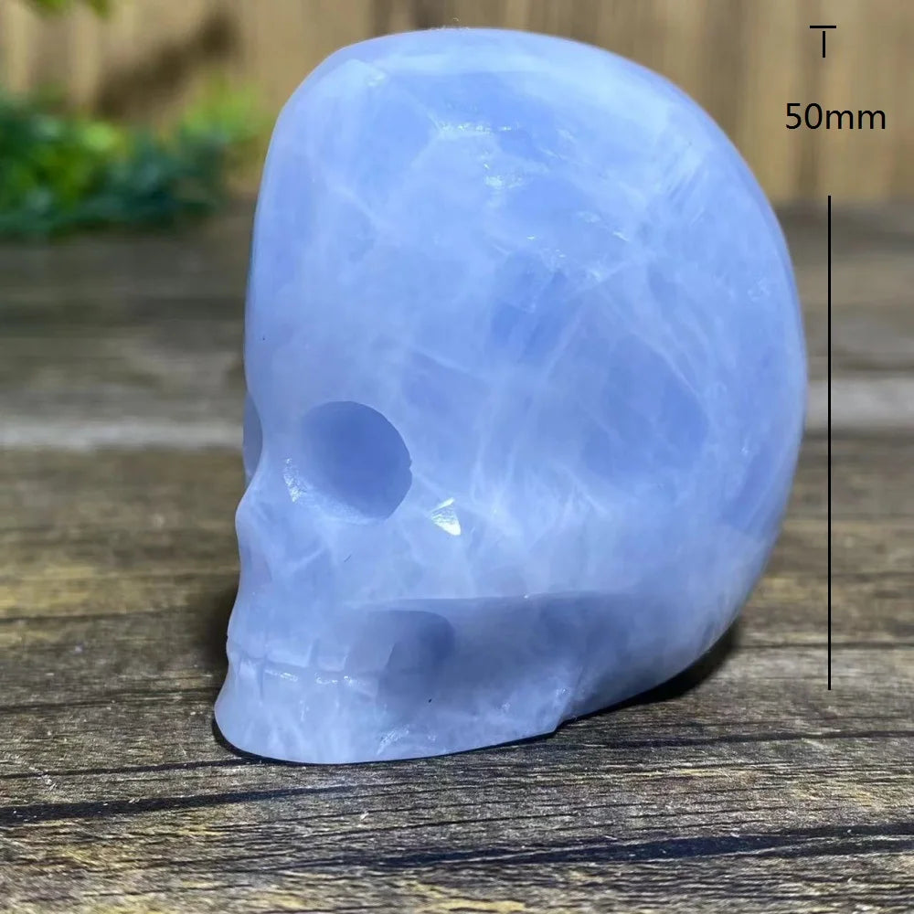 Blue Crystal Quartz Skull-ToShay.org