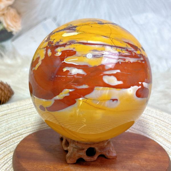 Yellow Mookaite Ball-ToShay.org
