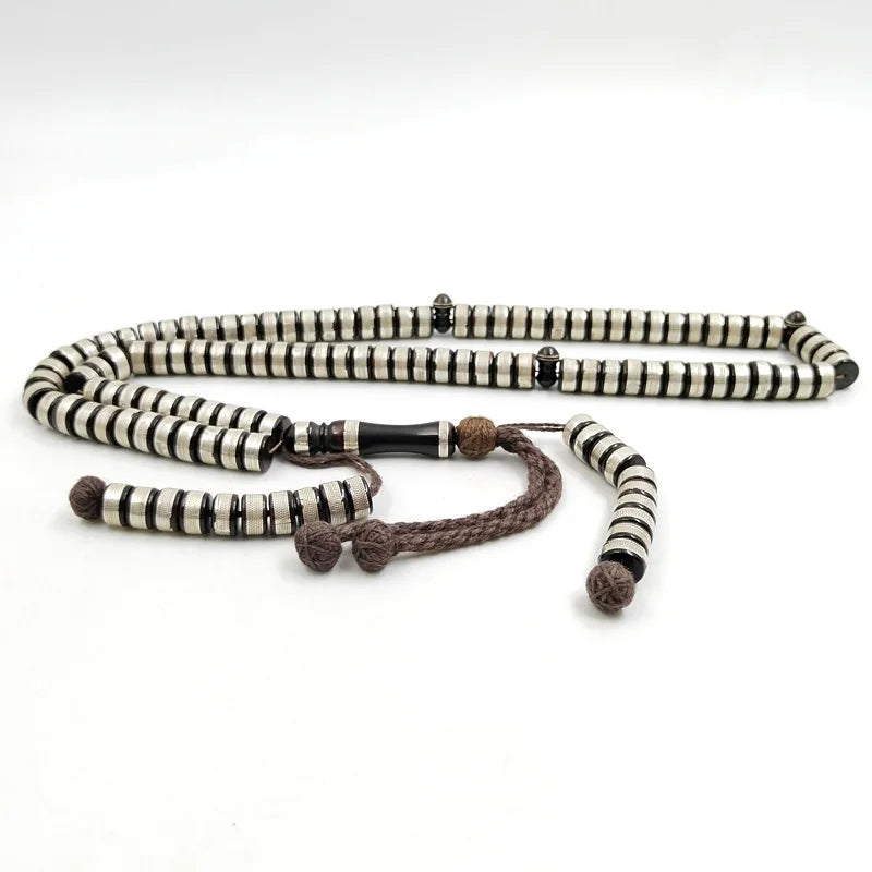 Silver Kuka Inlay Tasbih-ToShay.org