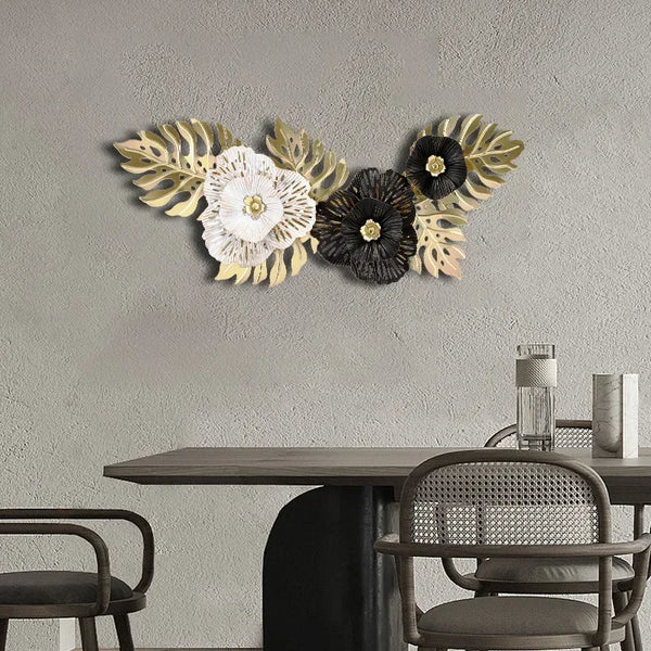 Gold Flower Iron Wall Art-ToShay.org