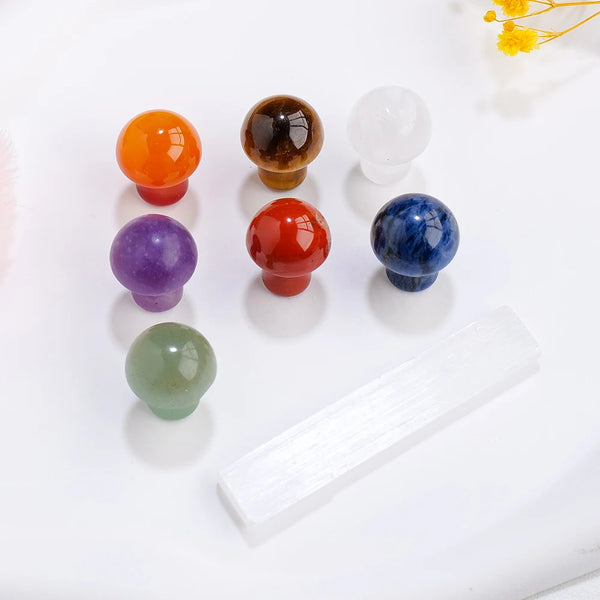 Chakra Crystal Mushrooms-ToShay.org